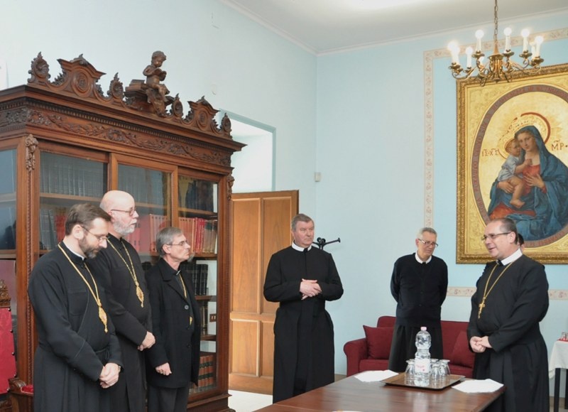 Зустріч Блаженнішого Святослава з василіянами Римської Обителі