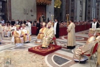 Блаженніший Святослав очолює Святу Літургію на&nbsp;головному престолі в&nbsp;базиліці Святого Петра